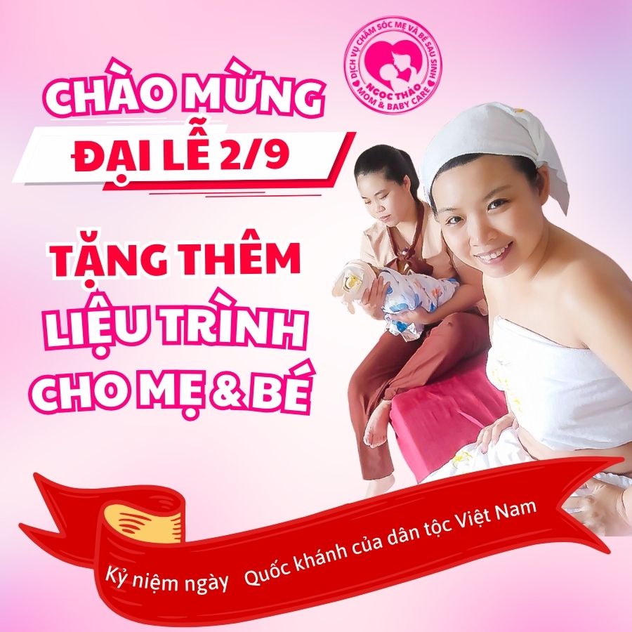 2 tháng 9 tặng thêm liệu trình chăm sóc mẹ và bé