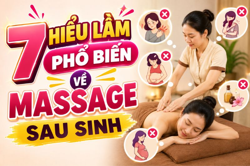 7 sai lầm thường gặp về massage sau sinh