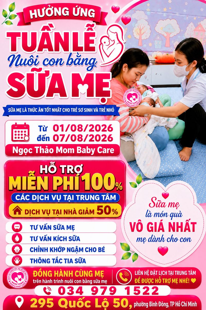 tuần lễ nuôi con bằng sữa mẹ 2026