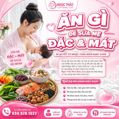 Ăn gì để sữa mẹ đặc và mát