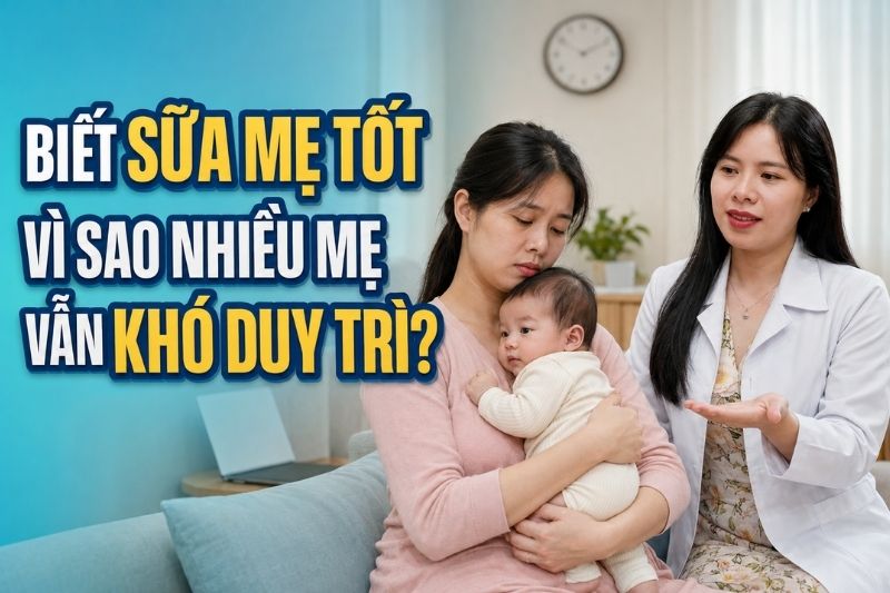 biết sữa mẹ tốt vì sao vẫn khó duy trì