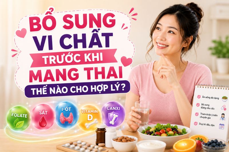 bổ sung vi chất trước khi mang thai như thế nào cho hợp lý