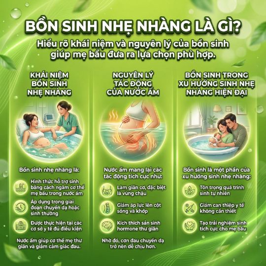 bồn sinh nhẹ nhàng là gì