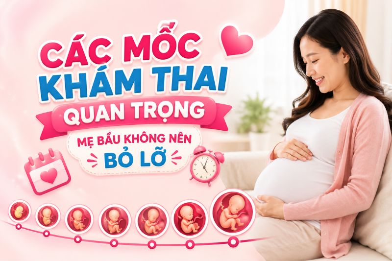 các mốc khám thai quan trọng