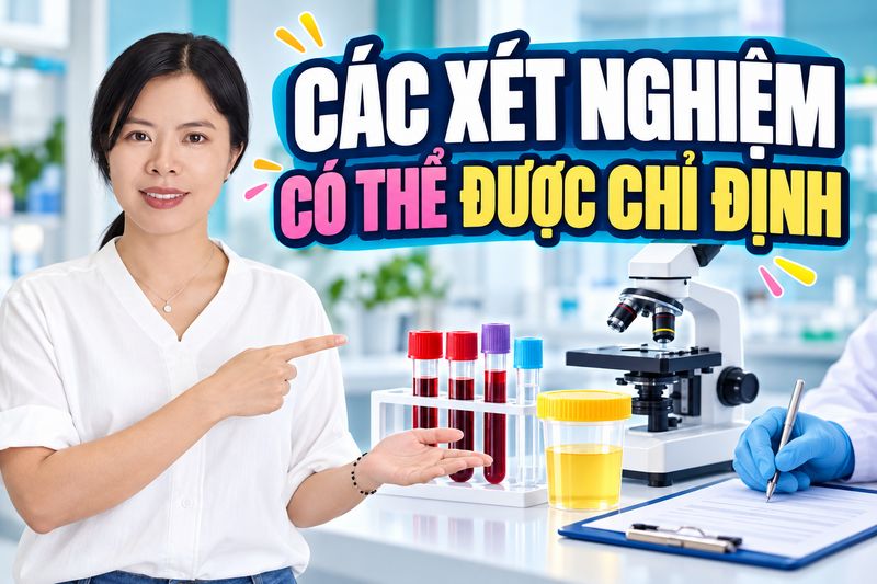 các xét nghiệm có thế được chỉ đinh