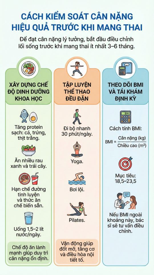 cách kiểm soát cân nặng hiệu quả