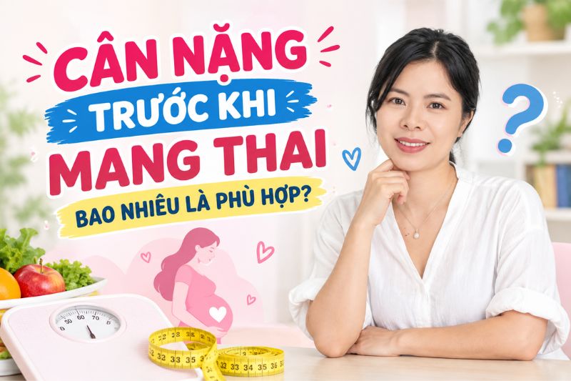 cân nặng trước khi mang thai bao nhiêu là phù hợp