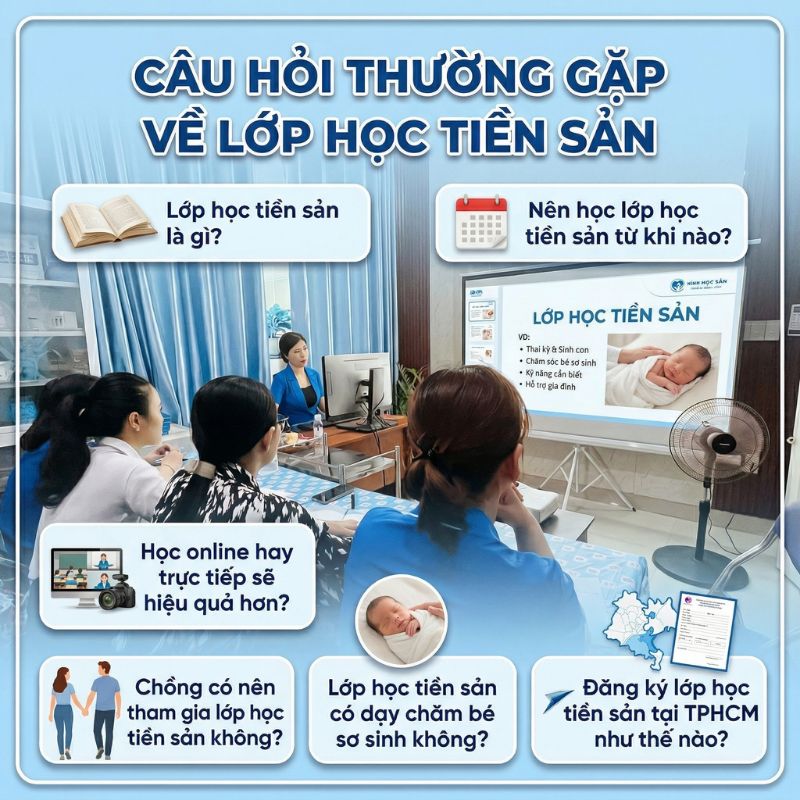 những câu hỏi mà các mẹ hay thắc mắc khi tìm hiểu về lớp học tiền sản