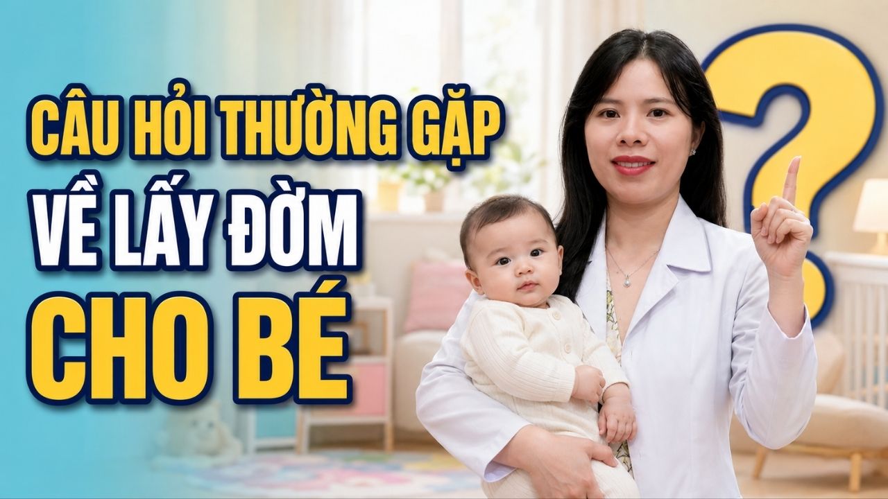 câu hỏi thường gặp về lấy đờm cho bé