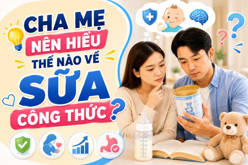 cha mẹ nên hiểu thế nào về sữa công thức