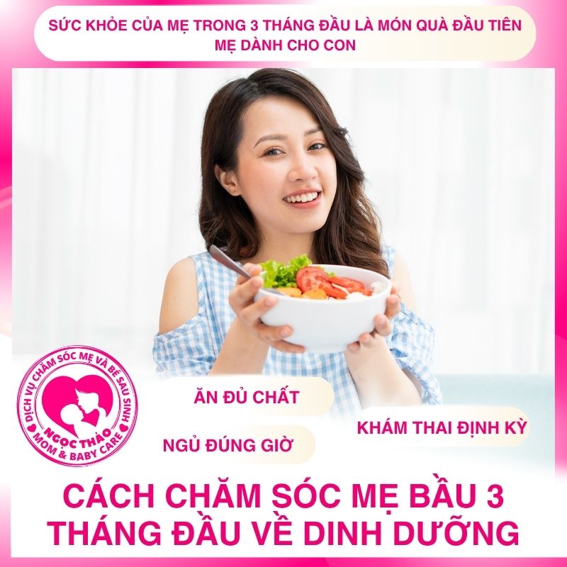 Sức khỏe của mẹ trong 3 tháng đầu là món quà đầu tiên mẹ dành cho con