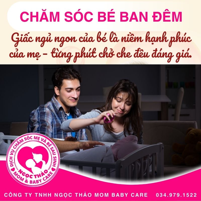 Chăm sóc bé sơ sinh vào ban đêm