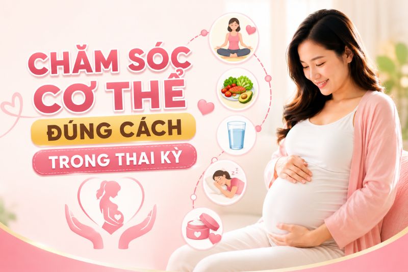 chăm sóc cơ thể đúng cách trong thai kỳ