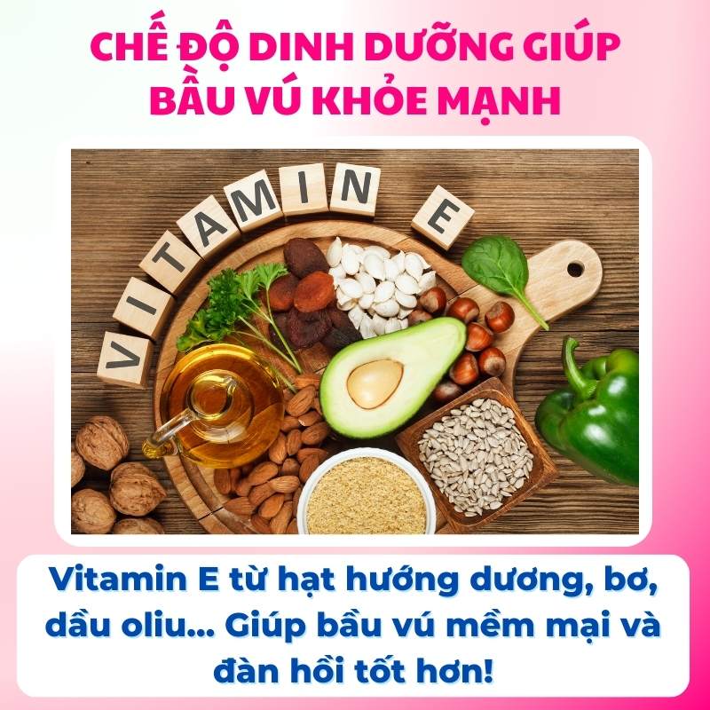 Chế độ dinh dưỡng giúp bầu vú khỏe đẹp