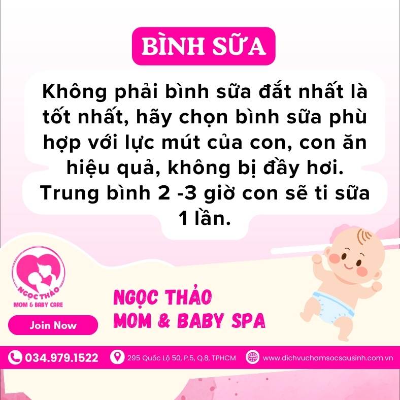 Cách chọn bình sữa phù hợp cho bé