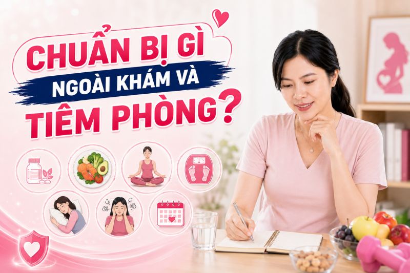 chuẩn bị gì ngoài khám và tiêm phòng