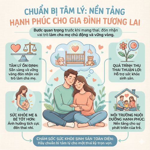 Chuẩn bị tâm lý trước khi mang thai để đảm bảo thai kỳ khỏe mạnh