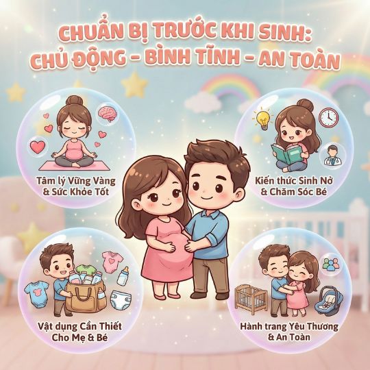 Chuẩn bị trước khi sinh: những điều mẹ bầu không nên bỏ qua