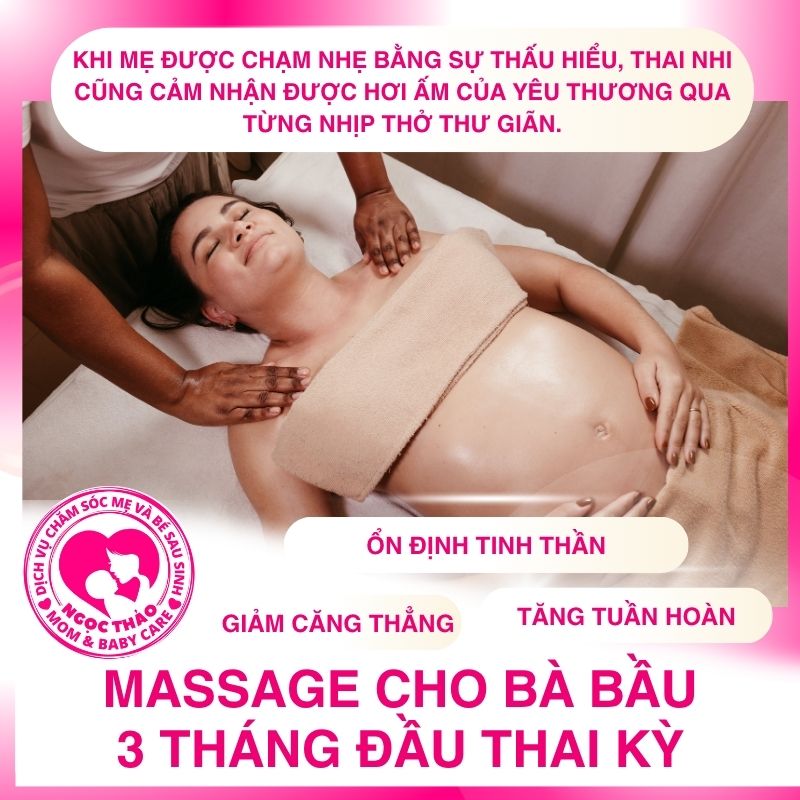 Massage body không chỉ là thư giãn – đó là cách mẹ lắng nghe và kết nối với chính mình trong hành trình mang thai
