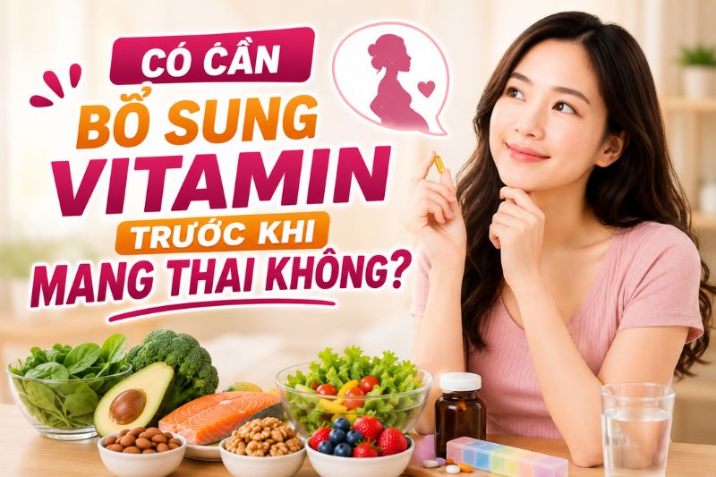 có cần bổ sung vitamin trước khi mang thai