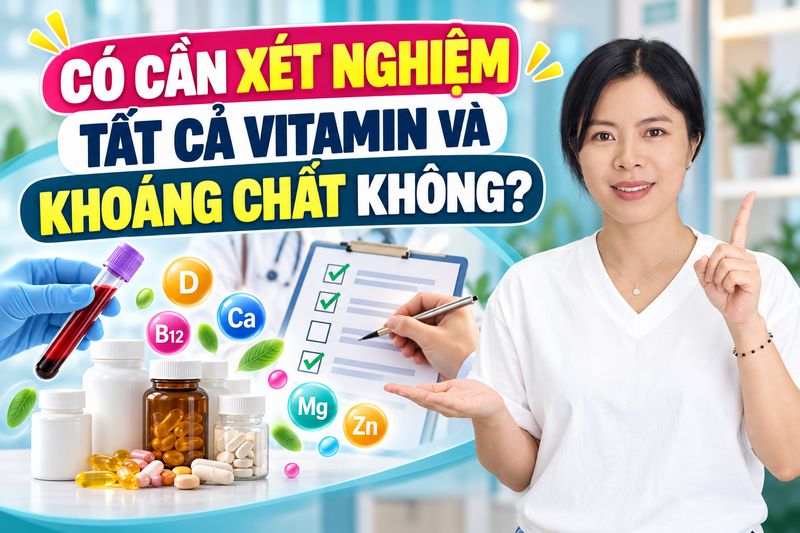có cần xét nghiệm đủ vitamin và vi chất không
