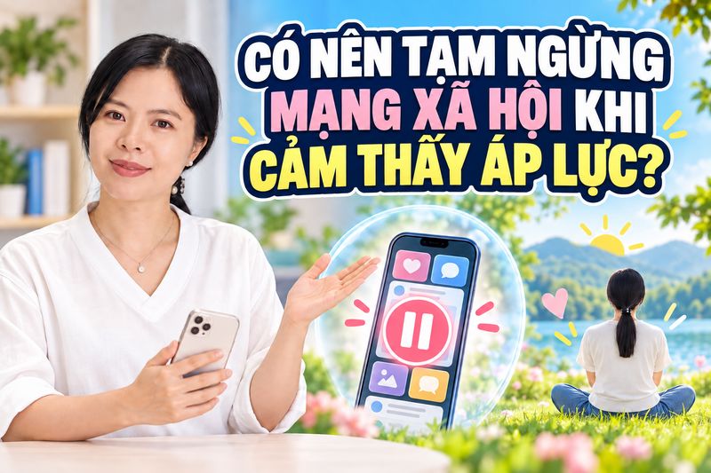có nên tự ngừng mạng xã hội khi cảm thấy áp lực