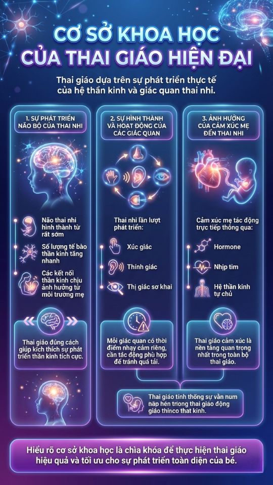 cơ sở khoa học của thai giáo hiện đại