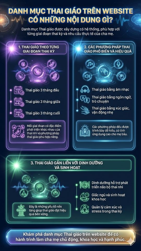 danh mục thai giáo có những nội dung gì?