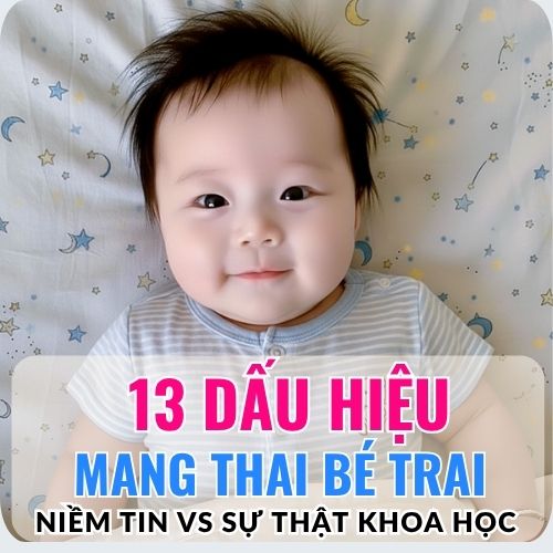 dấu hiệu mang thai bé trai mẹ cần biết sớm