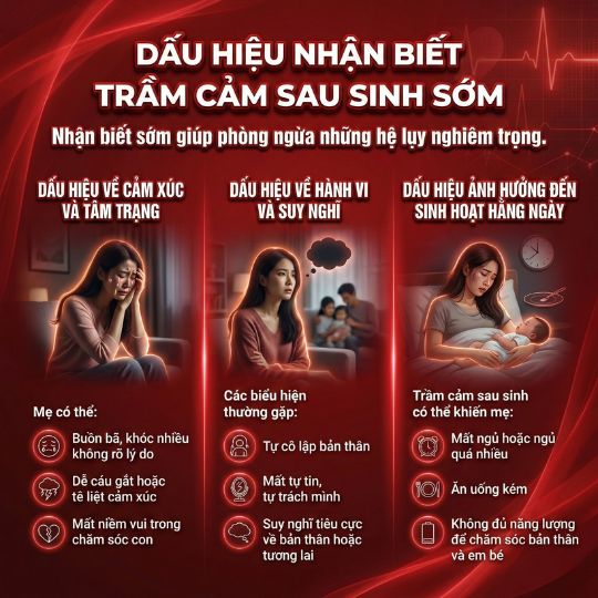 dấu hiệu nhận biết trầm cảm sau sinh