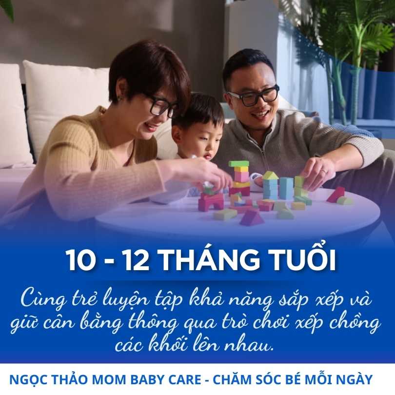 Dạy con từ 10 đến 12 tháng tuổi