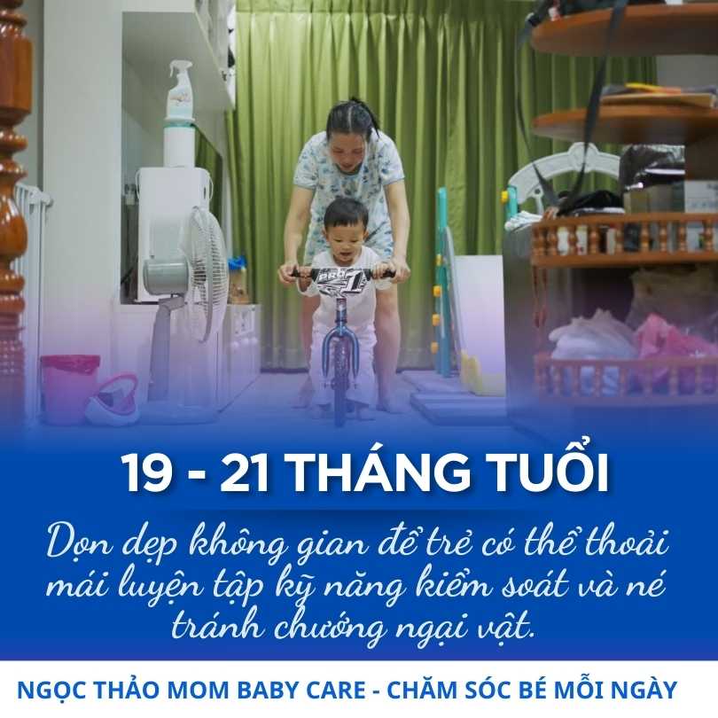 Dạy con từ 19 đến 21 tháng tuổi