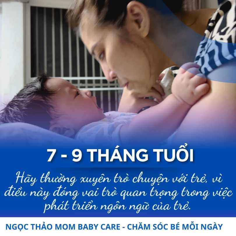 Dạy con từ 7 đến 9 tháng tuổi