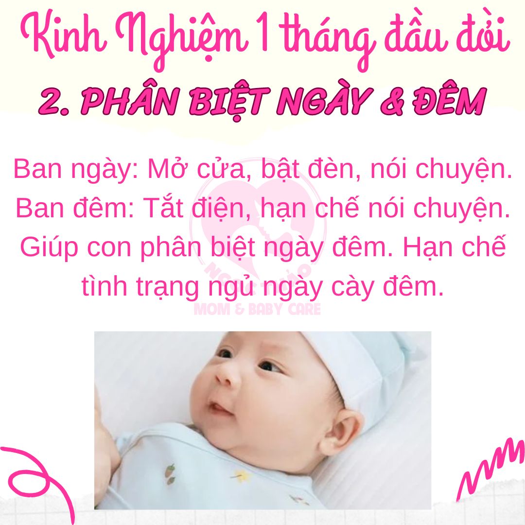 giúp bé phân biệt được ngày và đêm giúp mẹ nuôi con nhàn tênh