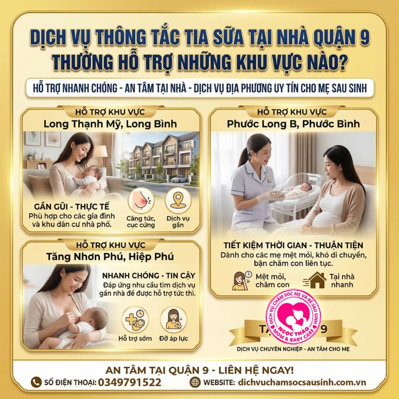 địa điểm thông tắc tia sữa tại nhà quận 9