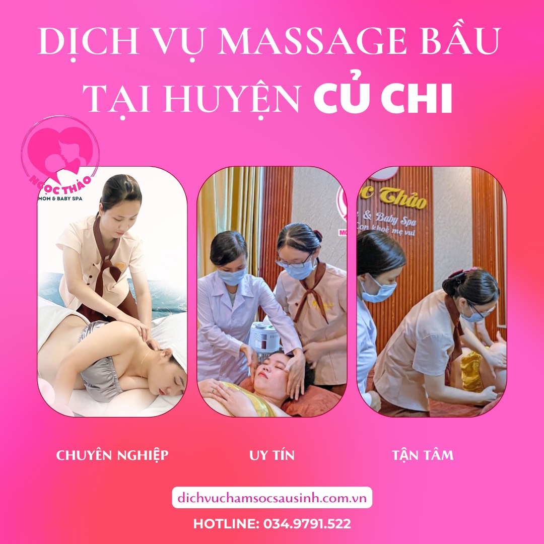 Dịch vụ massage bầu tại huyện Củ Chi Tp Hồ Chí Minh