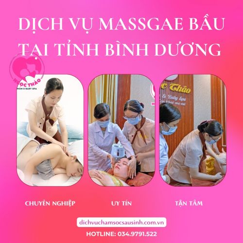Dịch vụ massage mẹ bầu tại tỉnh Bình Dương