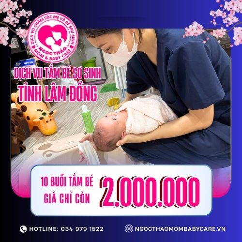 Dịch vụ tắm bé sơ sinh Lâm Đồng-Chăm sóc chuyên nghiệp cho thiên thần nhỏ