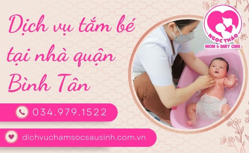 Dịch vụ tắm bé tại nhà quận Bình Tân