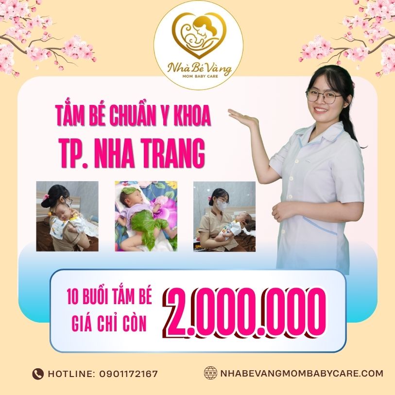 Dịch vụ tắm bé chuẩn y khoa tại TP Nha Trang – An toàn, chuyên nghiệp, tận tâm