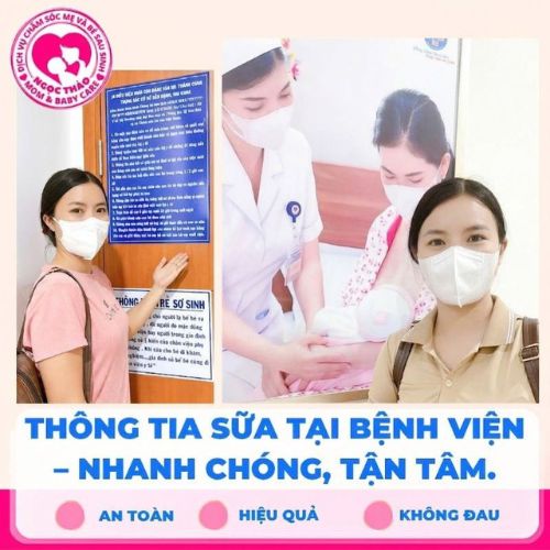 Giảm đau nhanh với dịch vụ thông tắc tia sữa bệnh viện Hùng Vương