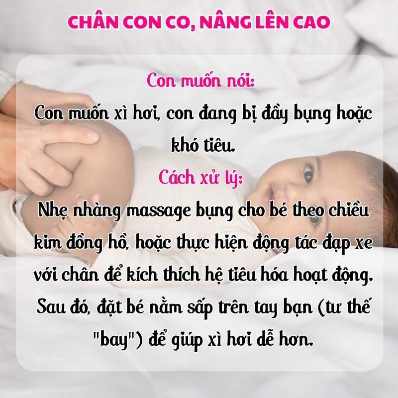 Bé co chân lên cao là dấu hiệu gì?