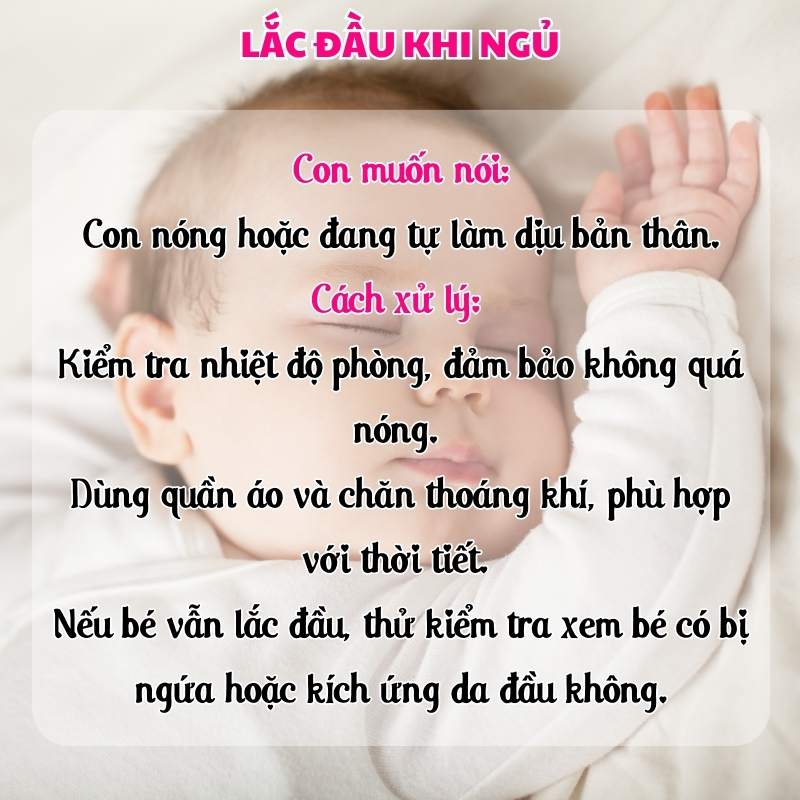 Con lắc đầu khi ngủ là dấu hiệu gì?