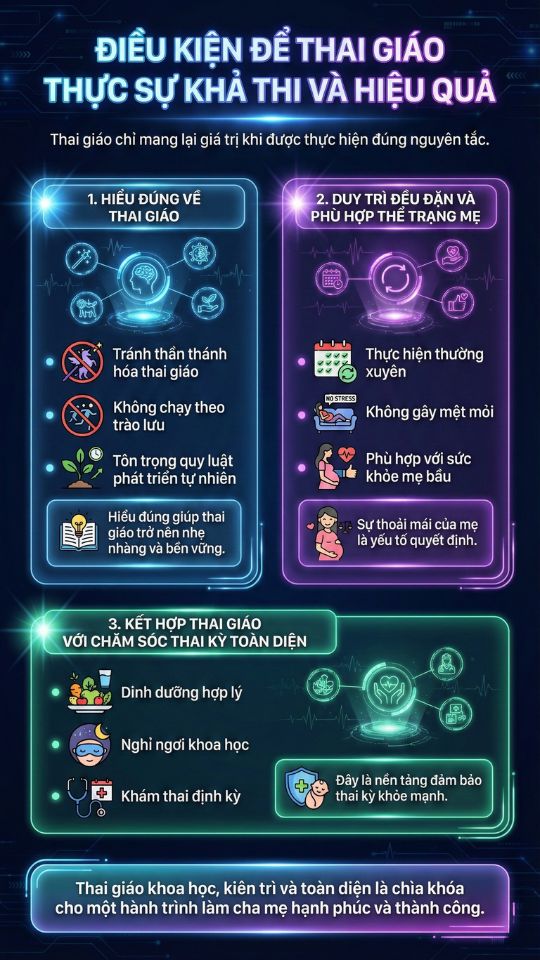 điều kiện để thai giáo thực thi hiệu quả