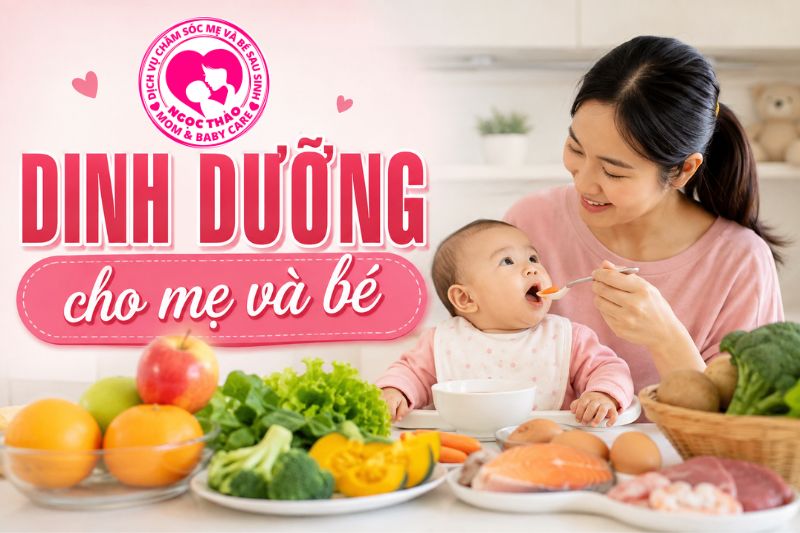 dinh dưỡng cho mẹ và bé