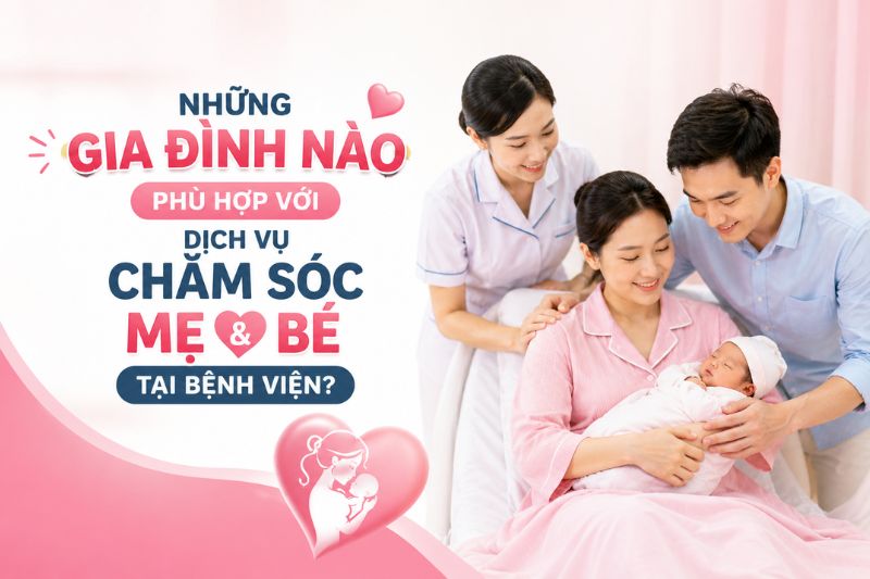 gia đình nào phù hợp với dịch vụ chăm sóc mẹ và bé tại bệnh viện