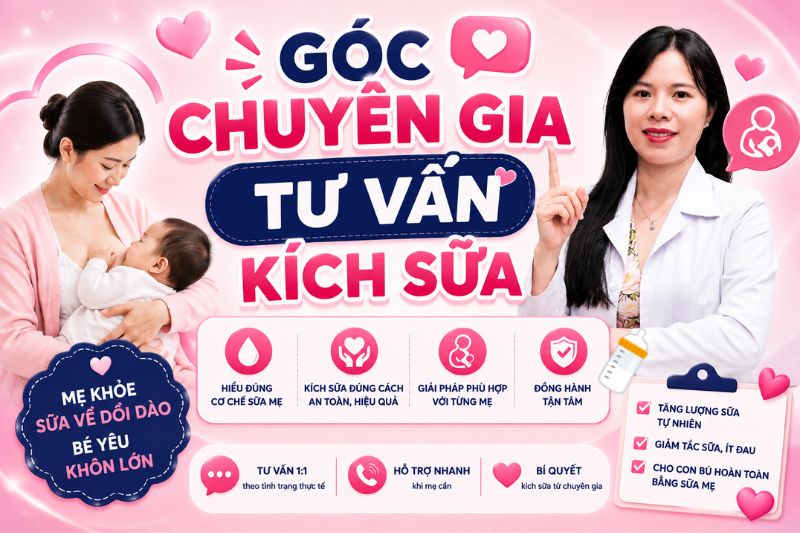 góc chuyên gia tư vấn kích sữa
