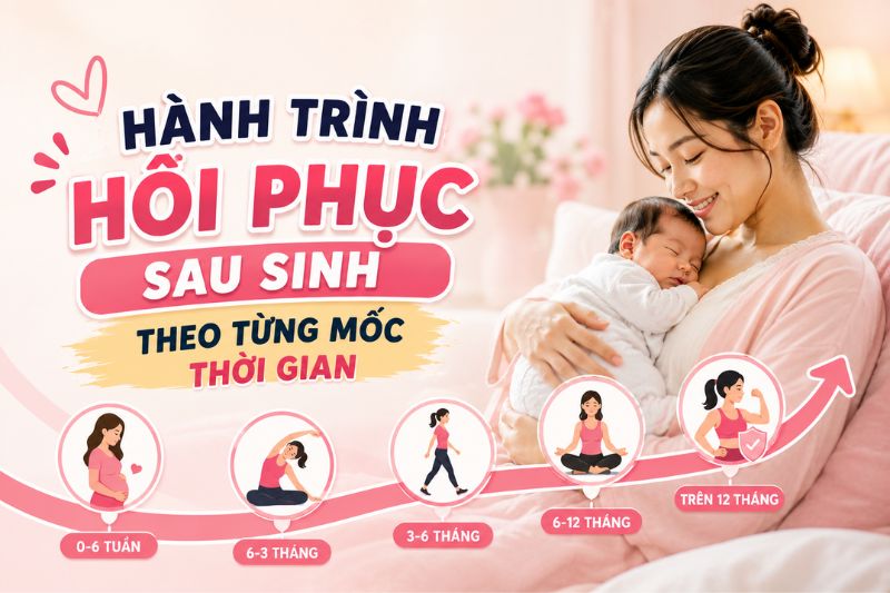 hành trình hồi phục sau sinh theo từng mốc thời gian