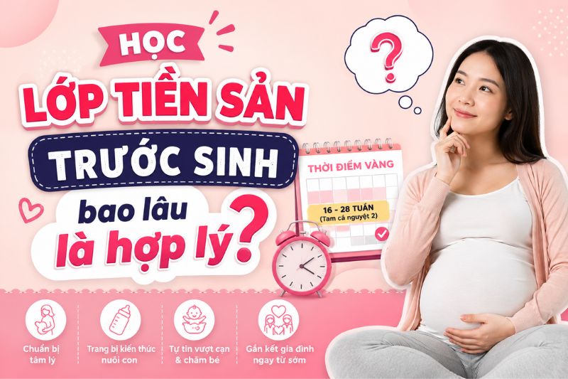 học lớp tiền sản trước sinh bao lâu là hợp lý