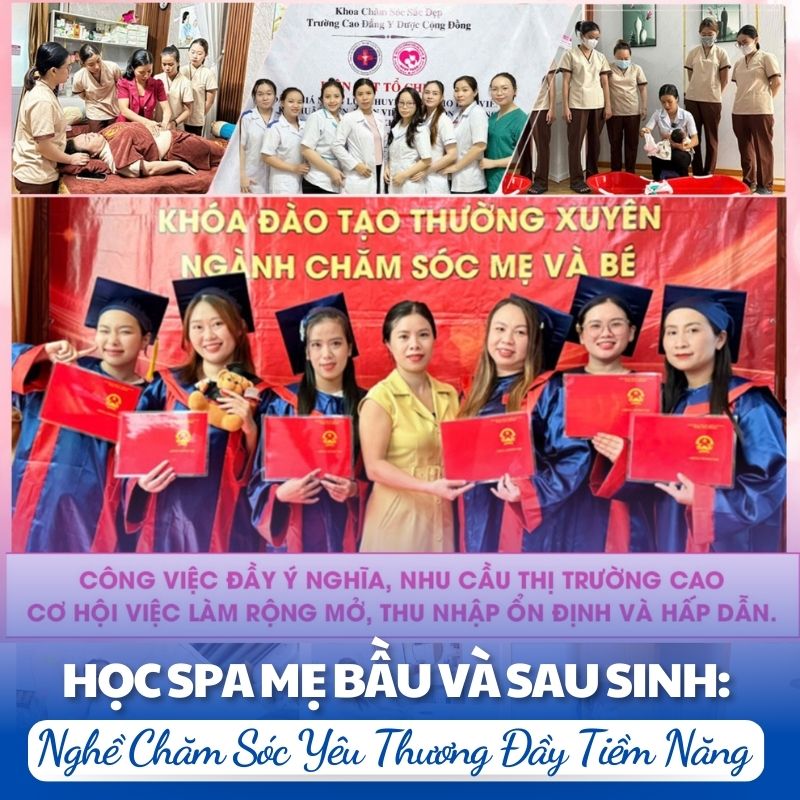 Học spa mẹ bầu và sau sinh để làm nghề yêu thương, thu nhập ổn định